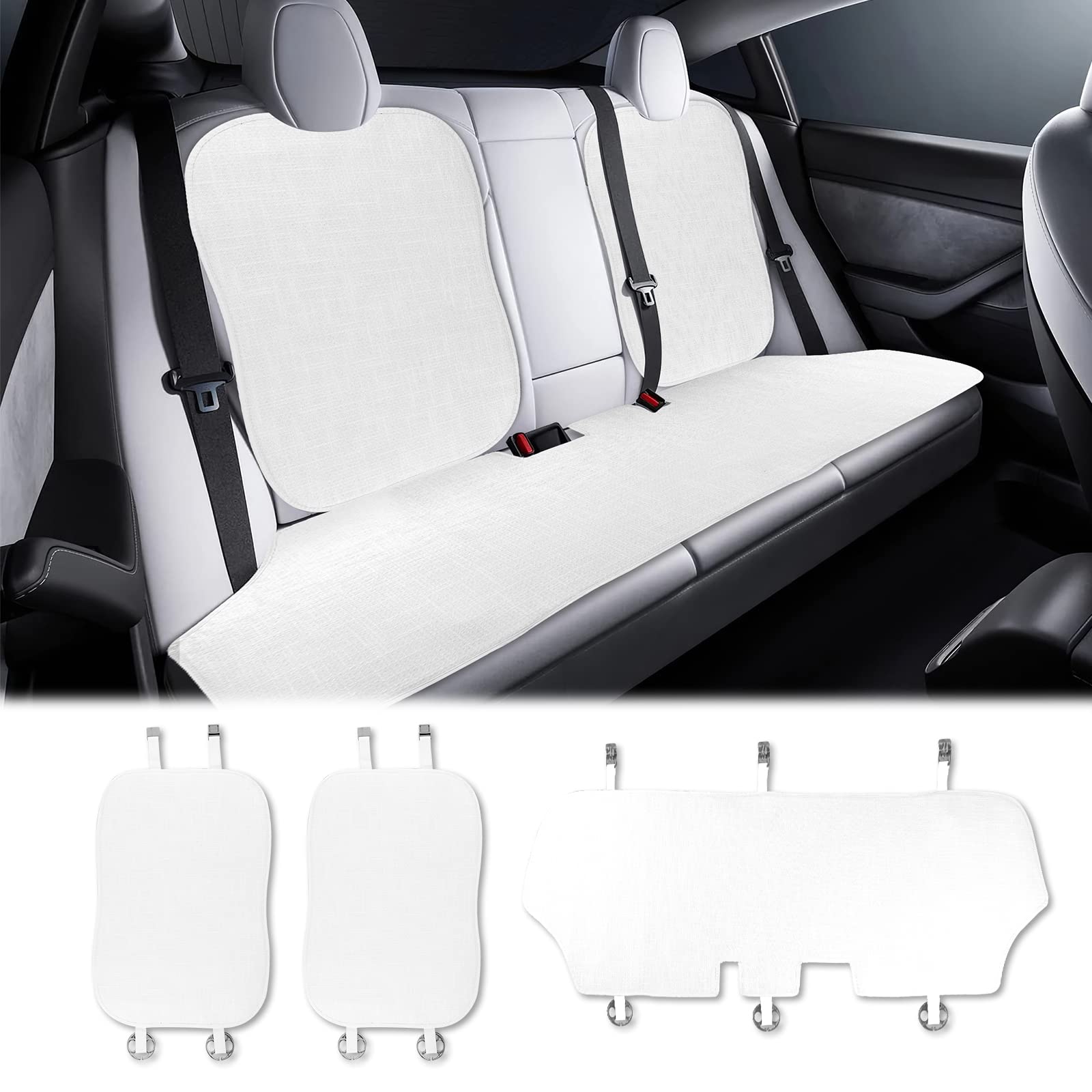Amazon | KUNGKIC Teslaモデル3 Model3 対応 後部座席 車 背中 座席