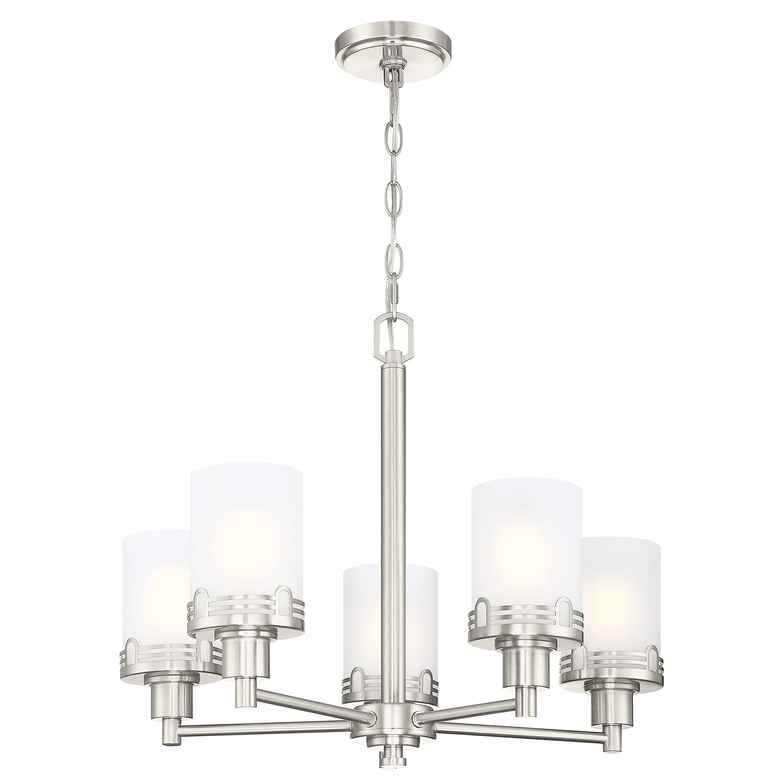 Kitchen Island Chandelier - 5 Light Brushed Nickel -2 Kitchen Island Chandelier - 5 Light Brushed Nickel -2