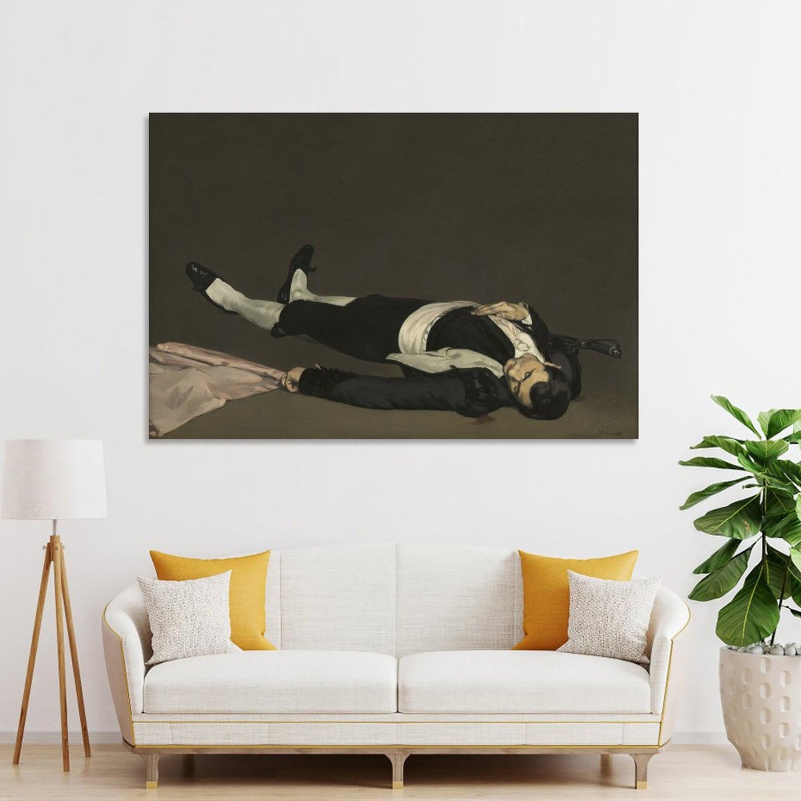 Amazon.co.jp: Edouard Manetポスターエドゥアールマネ油彩作品『死