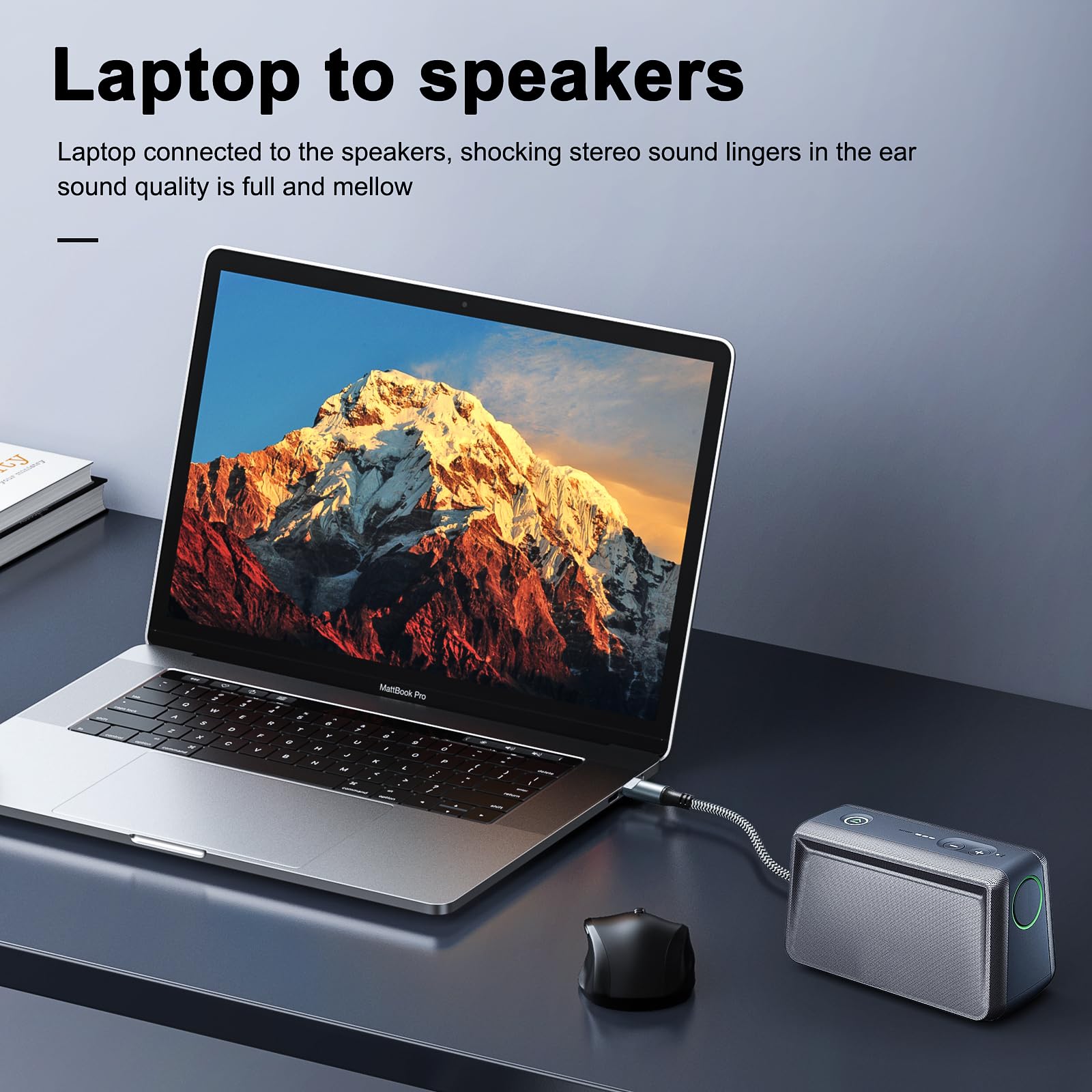 Kumiho Cable de audio USB C a óptico trenzado de 6 pies, unidireccional, USB C a Toslink óptico para TV/barra de sonido, Sony PS5, altavoces y sistemas de cine en casa