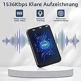 64GB Mini Dictaphone HD Recorder with 35 Hours Recording, USB C Digital Voice Recorder for Meetings Interviews Lecture Lecture Courses Conferences (Only 5 mm Thin) - 3