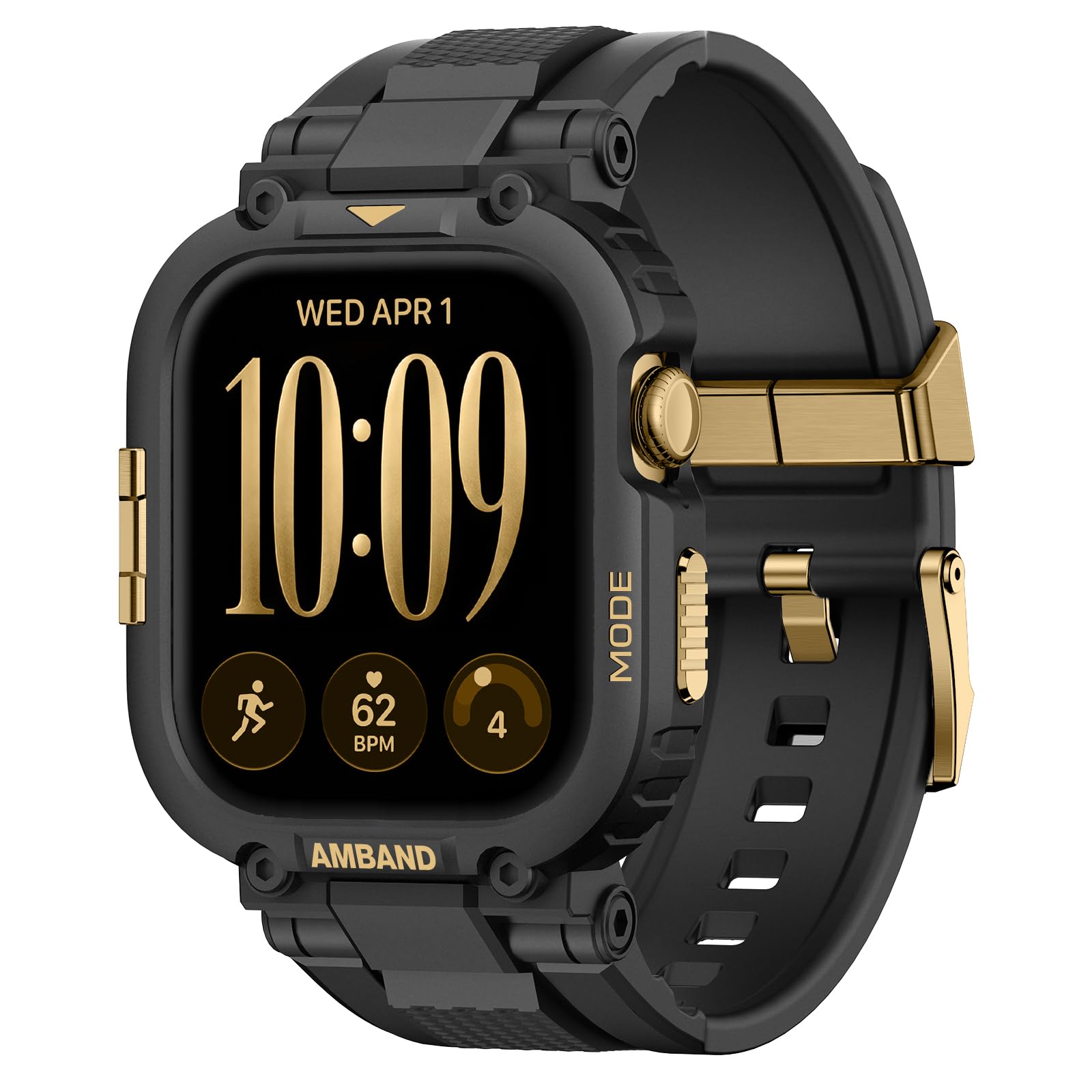 amBand Compatible with Apple Watch Series 12 42mm Bands Case for Men
