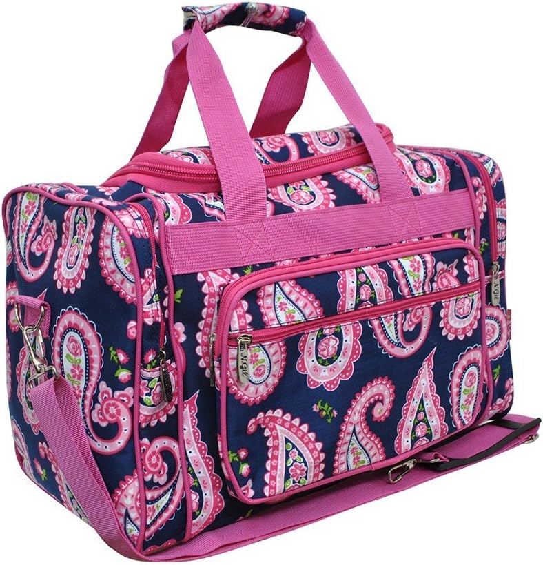 Paisley Print NGIL Canvas Carry on 17" Duffle Bag
