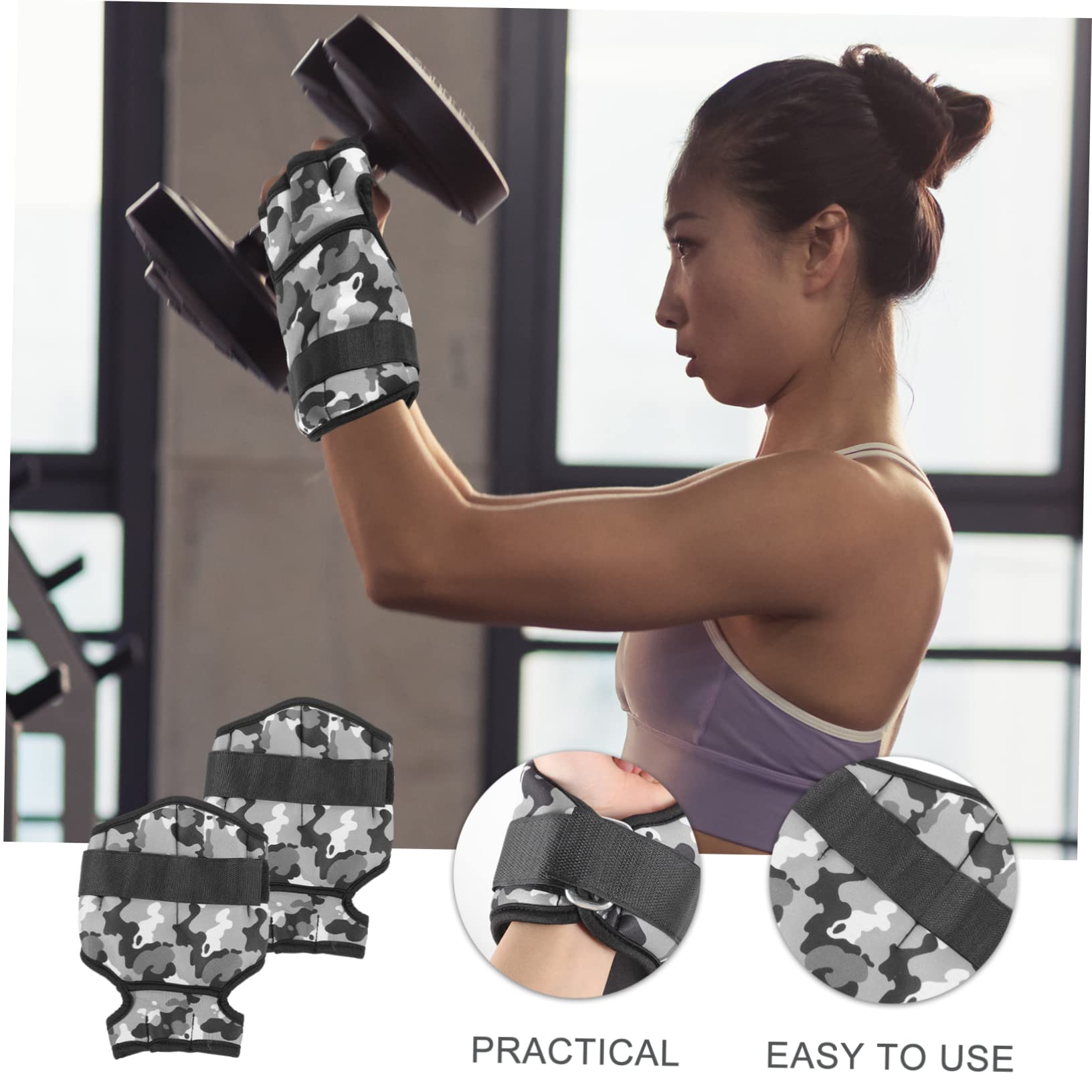 UPKOCH Pesas de Tobillo Ajustables para Running y Endurance Material de Poliéster y Arena de Hierro, sin Fugas y Resistentes para Entrenamiento Físico