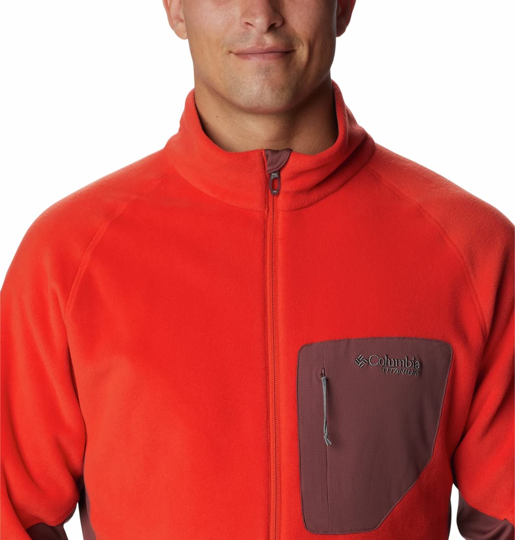 Columbia Mens Titan Pass 2.0 II Fleece Jacket, Spicy, Light Raisin, XL 2