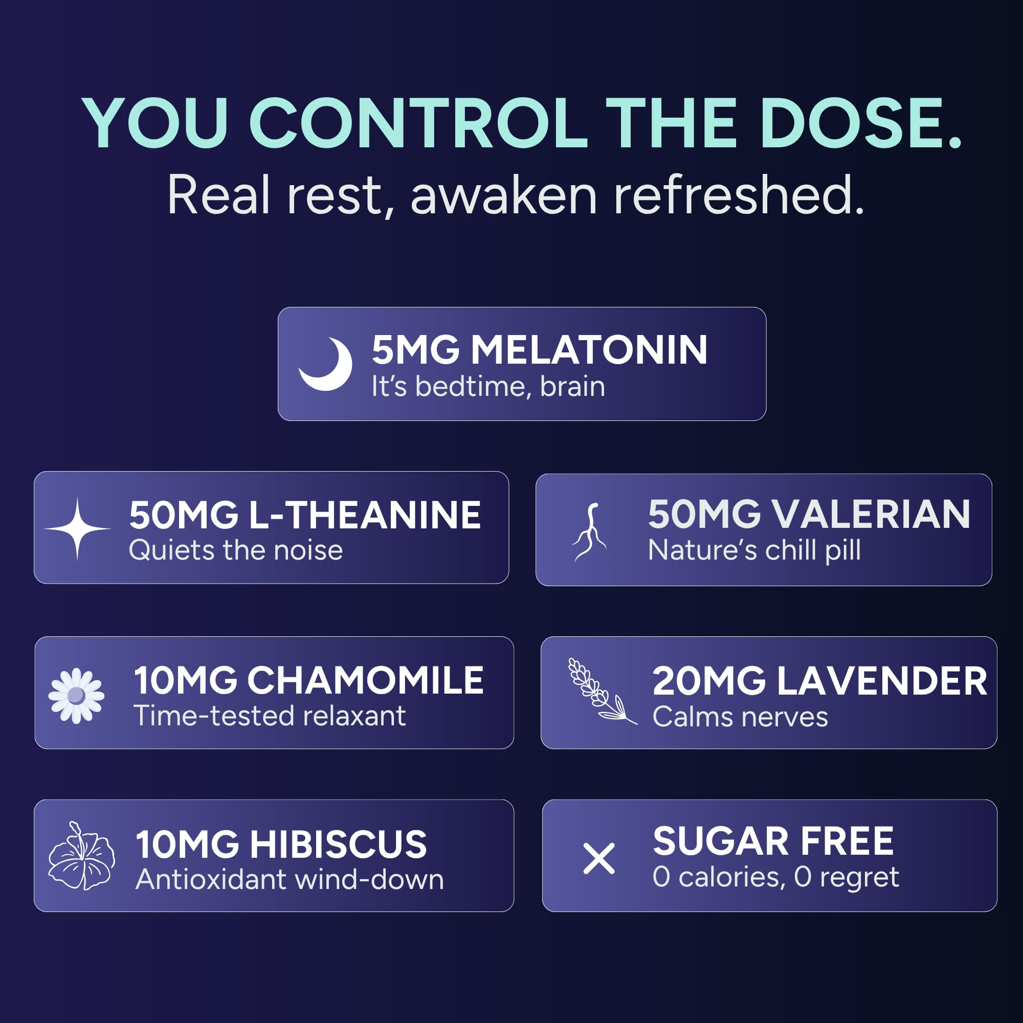 Dissolvable Sleep Strips Fast-Acting Melatonin 5mg with L-Theanine, Lavender, Chamomile, Hibiscus & Valerian Natural Cranberry Flavor 30 Strips — Amazon image 4