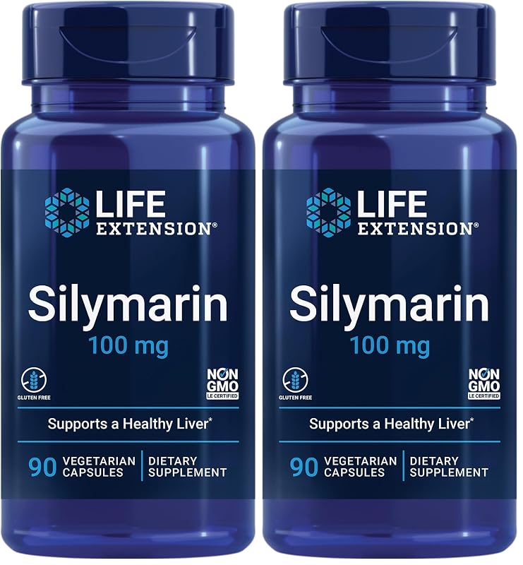 Life Extension Suplemento de Silimarina com complexo de bioflavonoides cítricos, 180 cápsulas