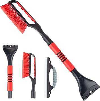 CARTMAN 26 in Snow Brush and Ice Scraper, Detachable Car Snow Tool