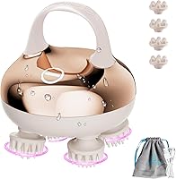 Vista 14 de COMFIER Masajeador eléctrico del cuero cabelludo con vibración de múltiples modos, rascador de cabeza portátil de mano para el crecimiento