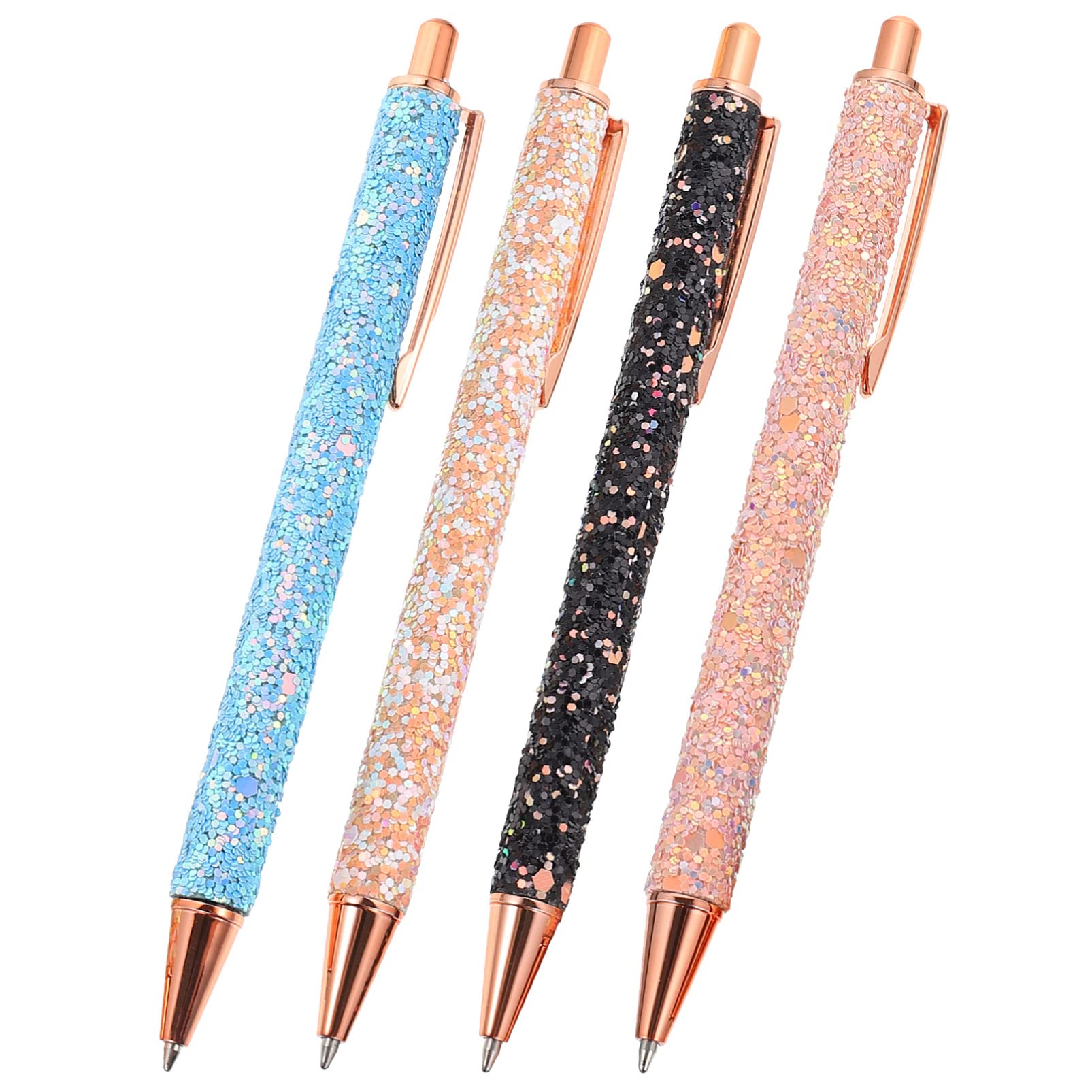 STOBOK 8pezzi Penne Metallizzate Retrattili Per Scrittura Penne Souvenir Strumento Scrittura Per e Scuola