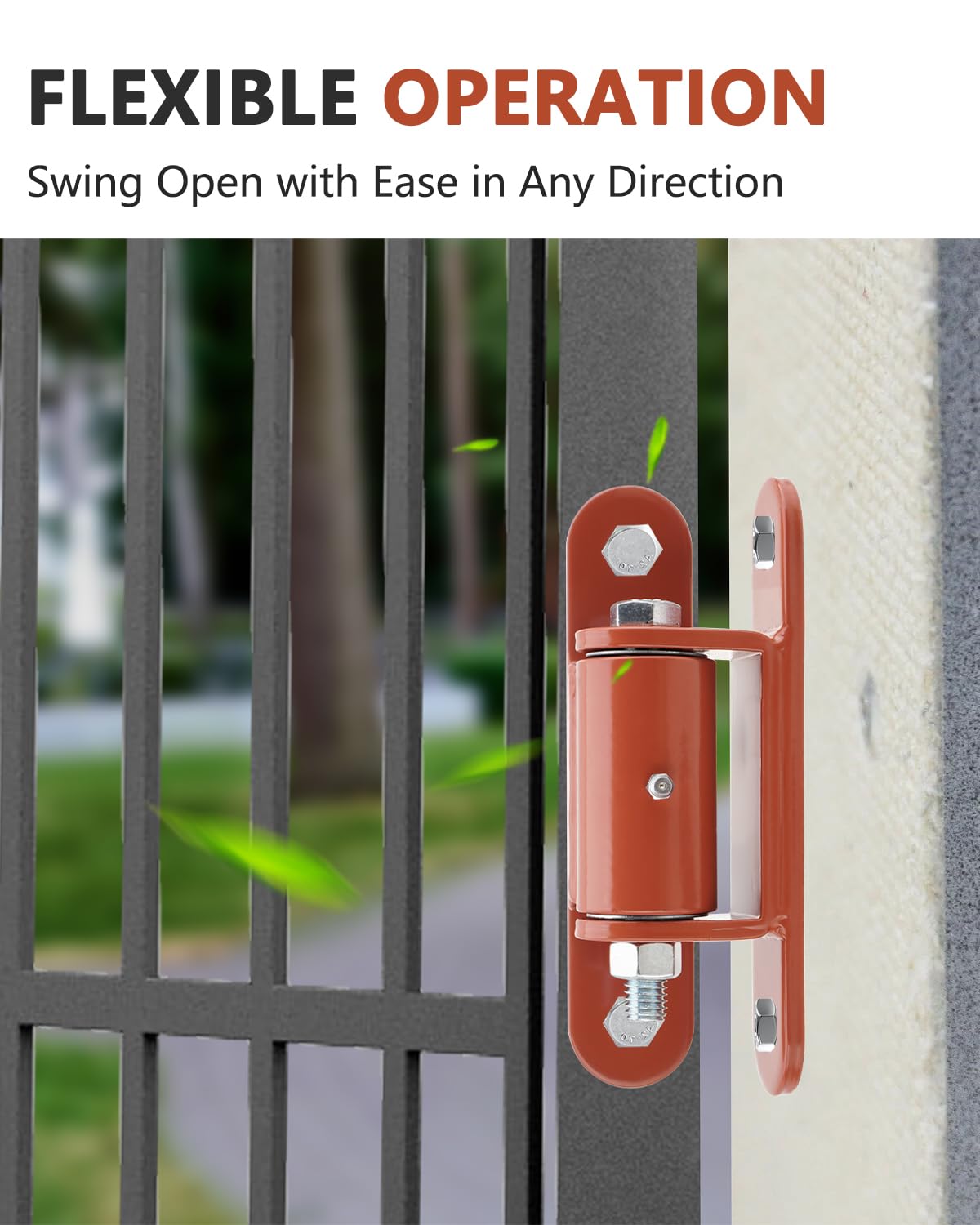 SPARKWHIZ Bisagra de puerta resistente, bisagra de perno de 7 pulgadas, bisagras soldables para puerta, paquete de 2