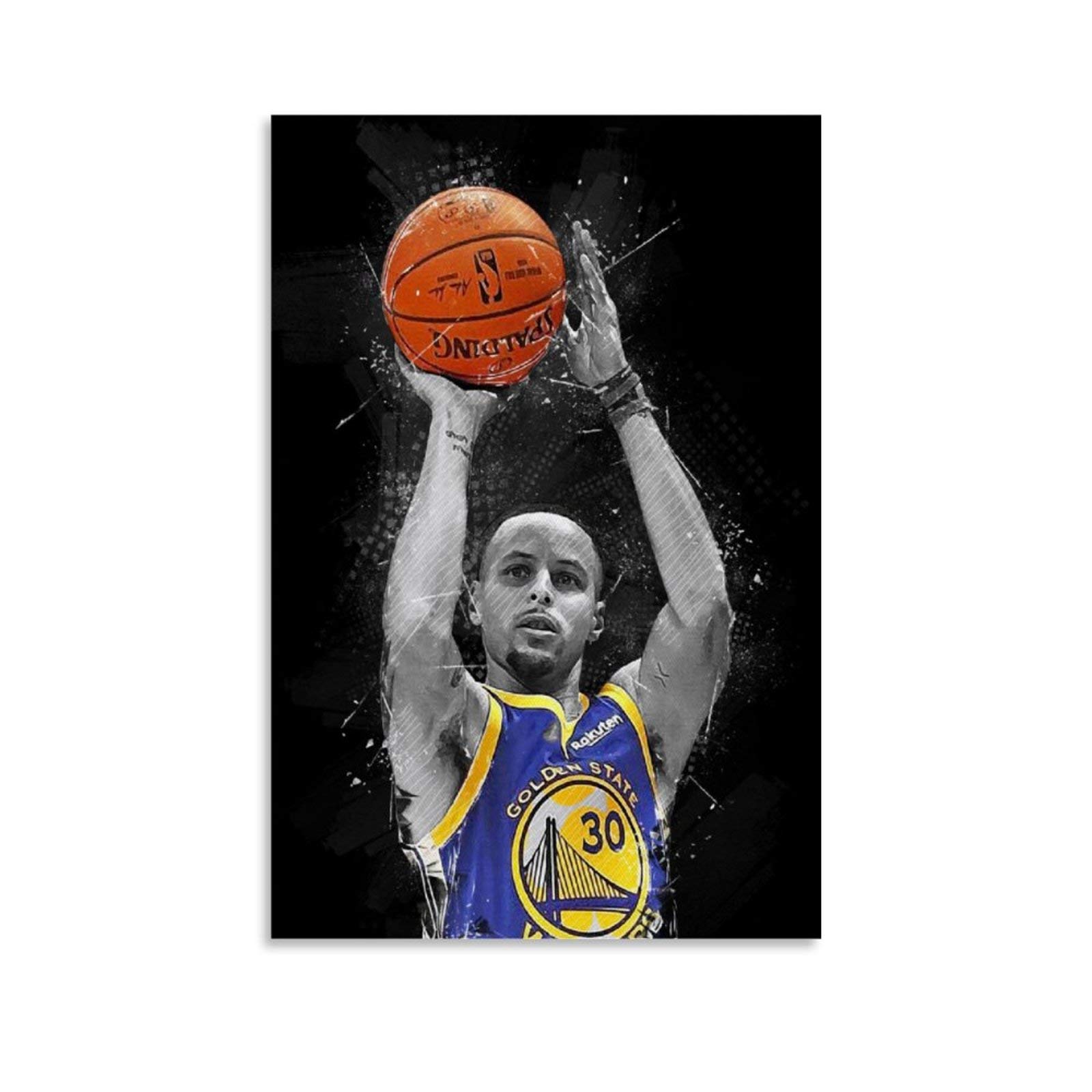 Dongh Unframe-Style1 Steph Curry Poster Decorative Painting Canvas Wall Art Living Room Posters Bedroom Painting 16X24inch(40X60cm)
