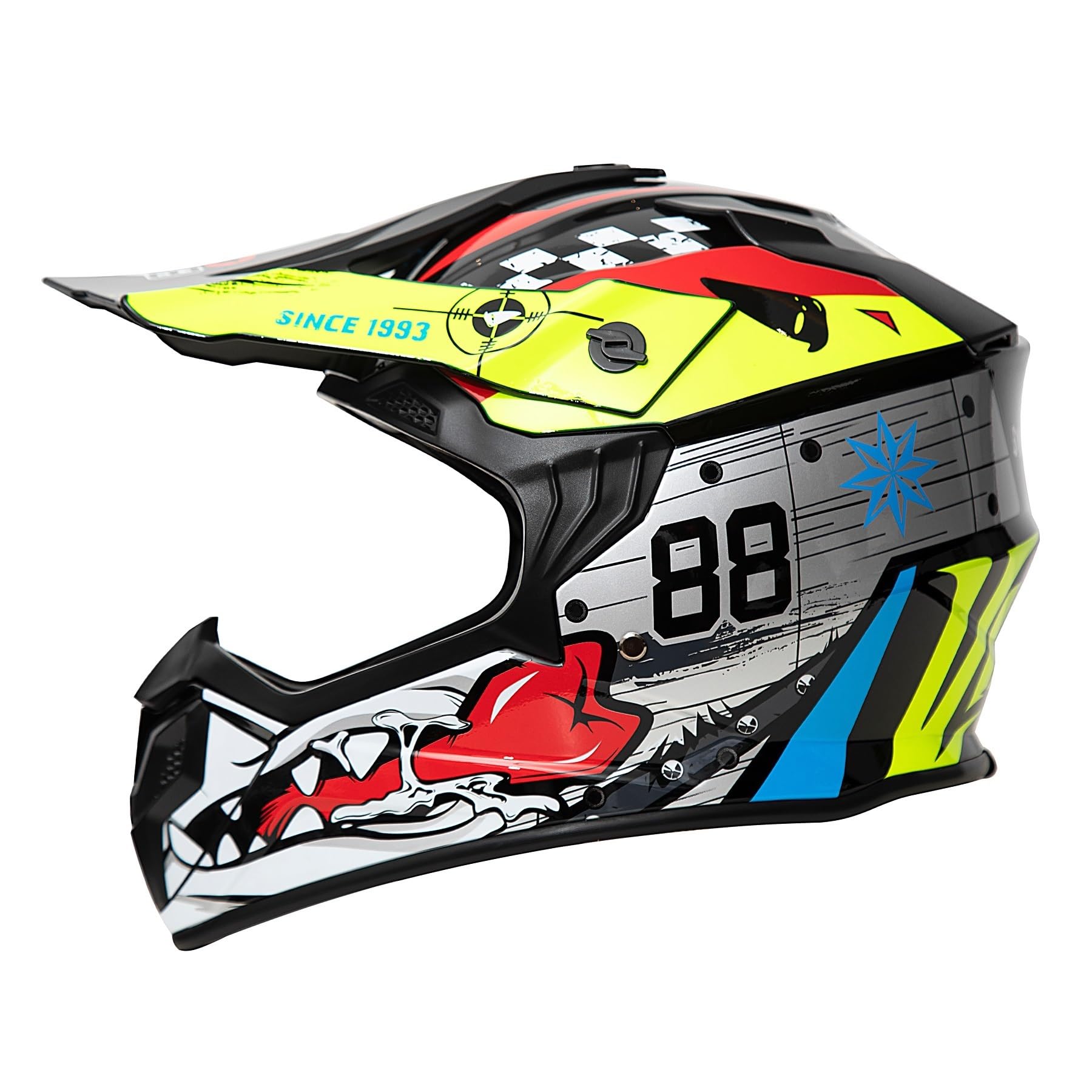 Casco de motocross para niños ECE 22.06, certificado ECE 22.06, casco de moto para jóvenes, casco integral MTB, casco de motocross, scooter, esquí ATV, casco de descenso, casco para quad y motocicleta