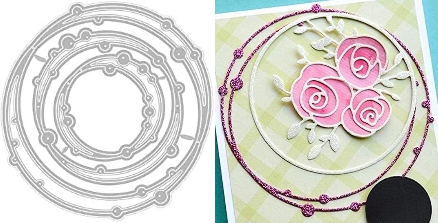 Flower Corner Christmas Cutting Dies Stencils,Flower Corner Metal Die Cuts,DIY Scrapbooking Artist Metal Cutting Die DIY Paper Craft Frame Dies 3D Stamp Scrapbooking Card Making Photo 6X15.5cm