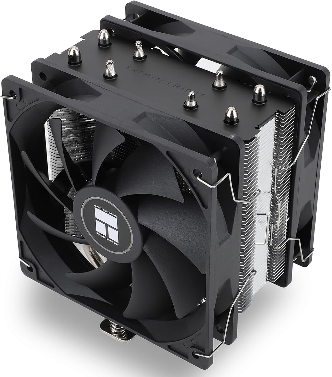 Assassin X 120R SE Plus CPU Air Cooler,Double PWM Quiet Fans CPU Cooler with 1550RPM,for AMD:AM4 /AM5,Intel LGA 1700/1851/1150/1151/1200,148mm High PC Cooling