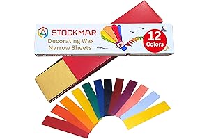 Stockmar Decorating Beeswax Narrow Sheets: Candle Crafter's Delight