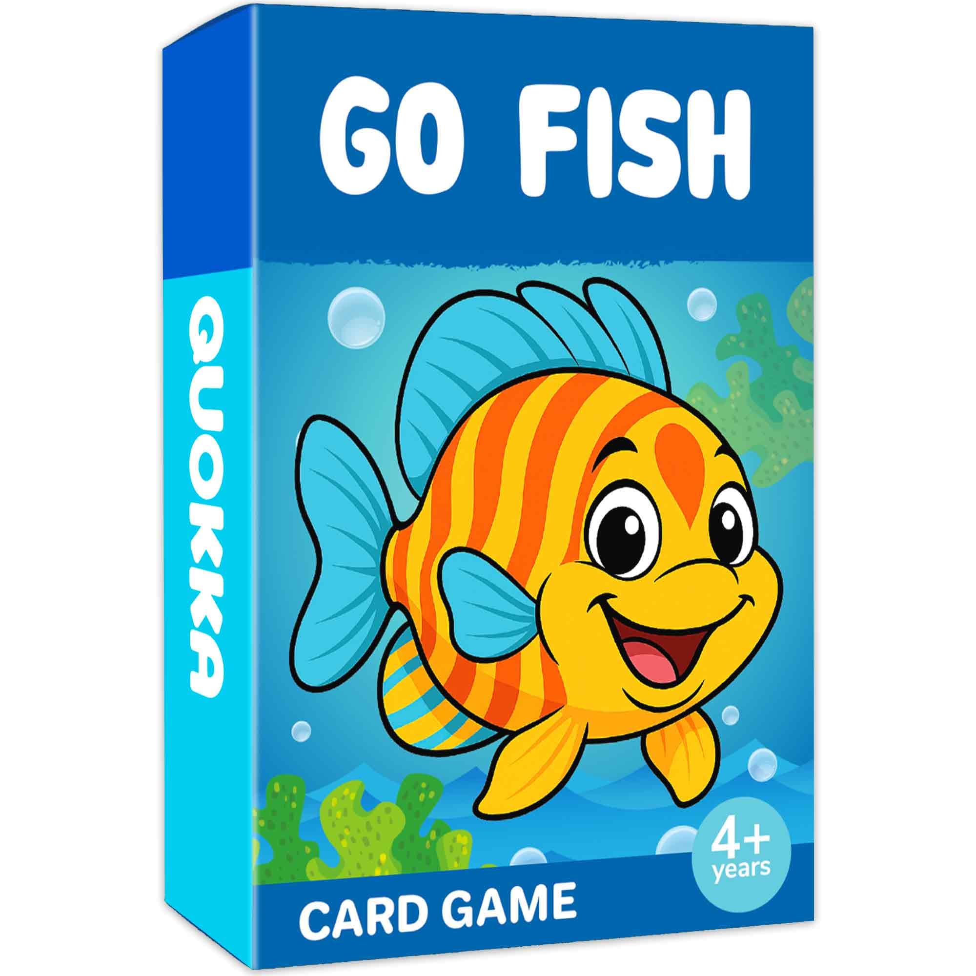 QUOKKA Go Fish Card Game for Kids Ages 4–8 – Fun Family Game with Cute Animals, Perfect for Travel, Playdates, Family Time – Educational & Engaging Playing Cards for Kids, Easy to Learn, Fast to Play