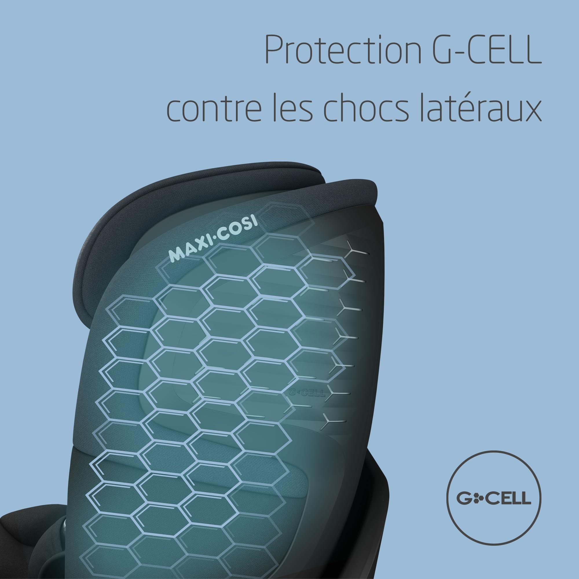 Maxi-Cosi Emerald 360 S i-Size, Siège-auto Isofix 360 Pivotant, 0-12 ans (40-150 cm), Siège-auto bébé & enfant, Rotation FlexiSpin 360°, 4 Inclinaisons, Protection G-CELL, Tonal Black