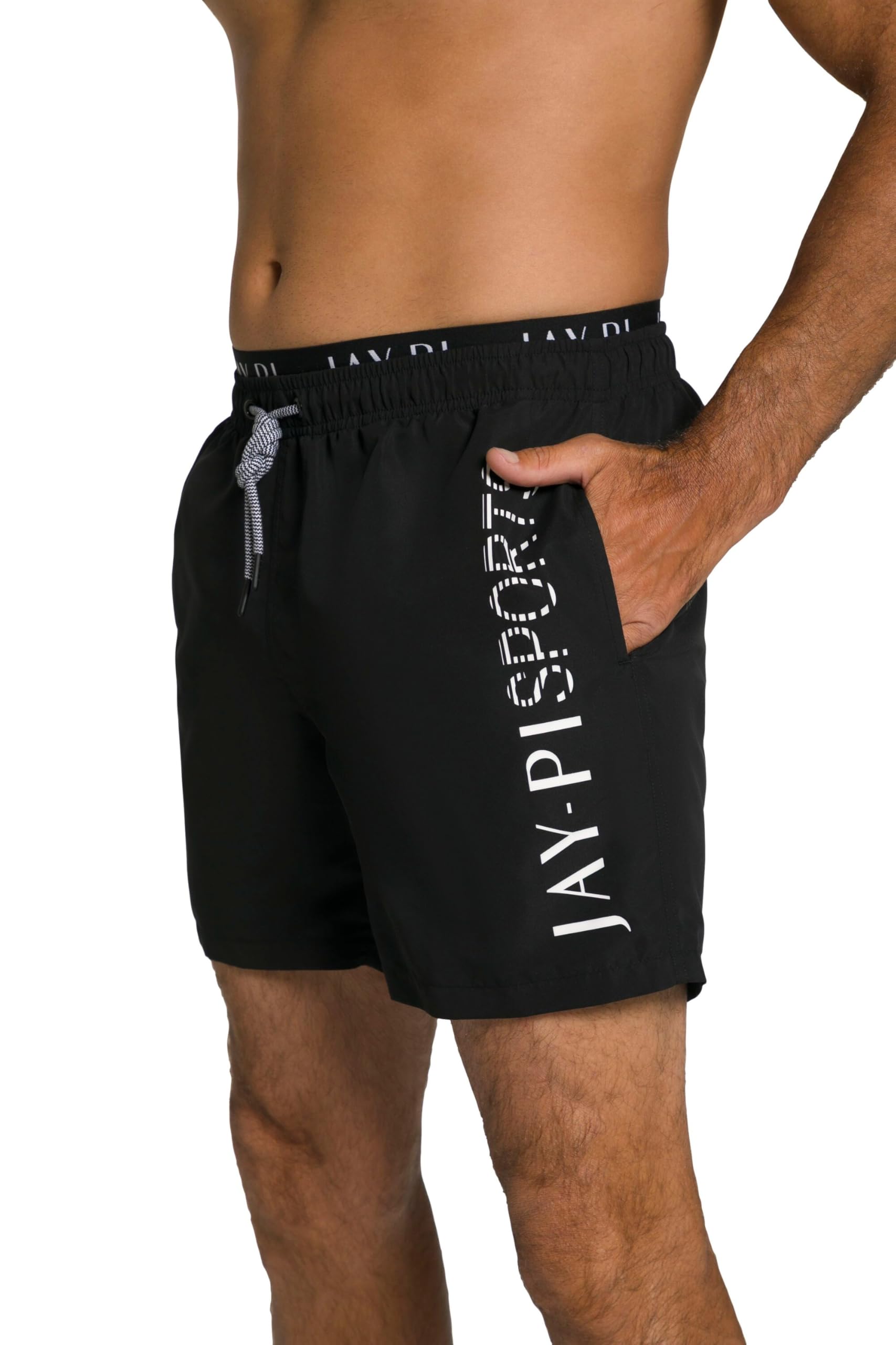 Jay-PI Herren, Beachwear, Elastikbund Badehose
