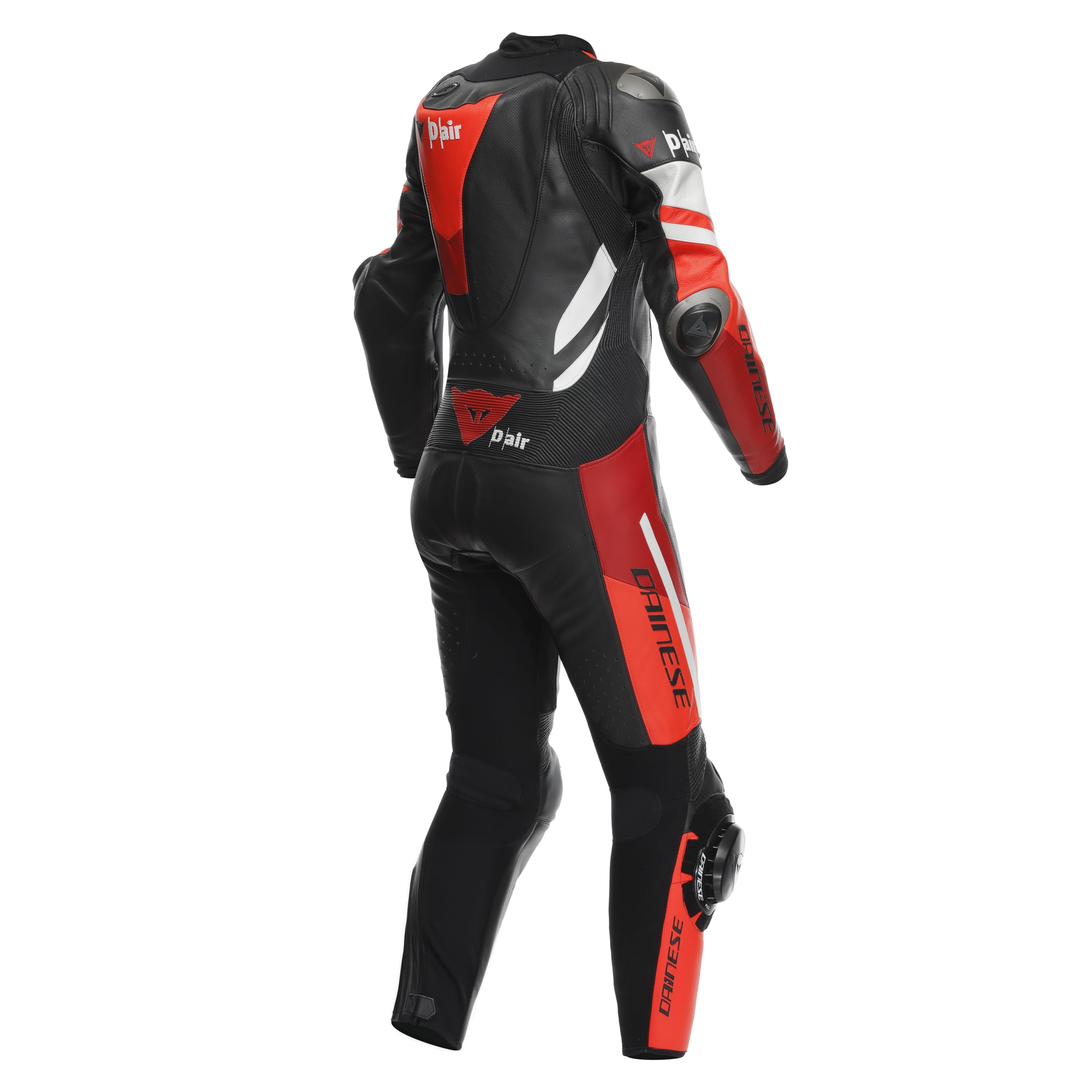 Dainese Misano 3 D-Air perforowany 1-częściowy damski skórzany kombinezon motocyklowy, czarny/biały/czerwony, 46