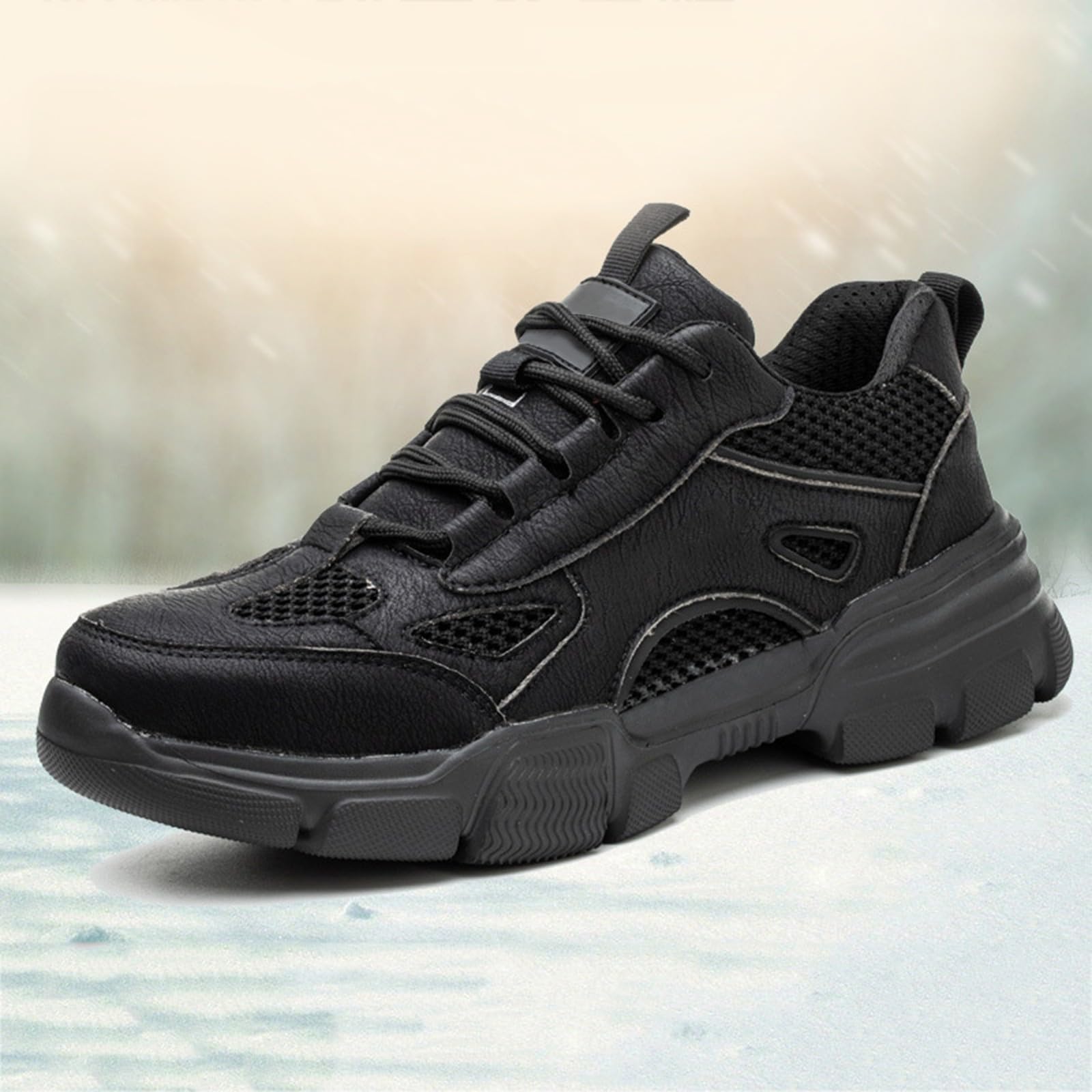 Zapatillas de senderismo para hombre de pie ancho, zapatillas deportivas de