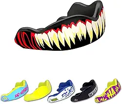 DAMAGE CONTROL Protetor bucal de alto impacto – Protetor bucal esportivo para boxe, futebol, hóquei, lacrosse e basquete, protege dentes e mandíbula, bocal protetor para adultos e jovens (adulto