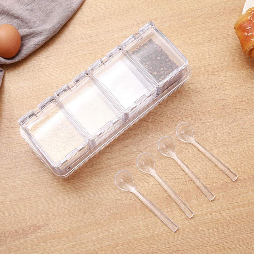 1pc Condimento Box Set Cucina Barattolo di Spezie Rack Can Contenitori