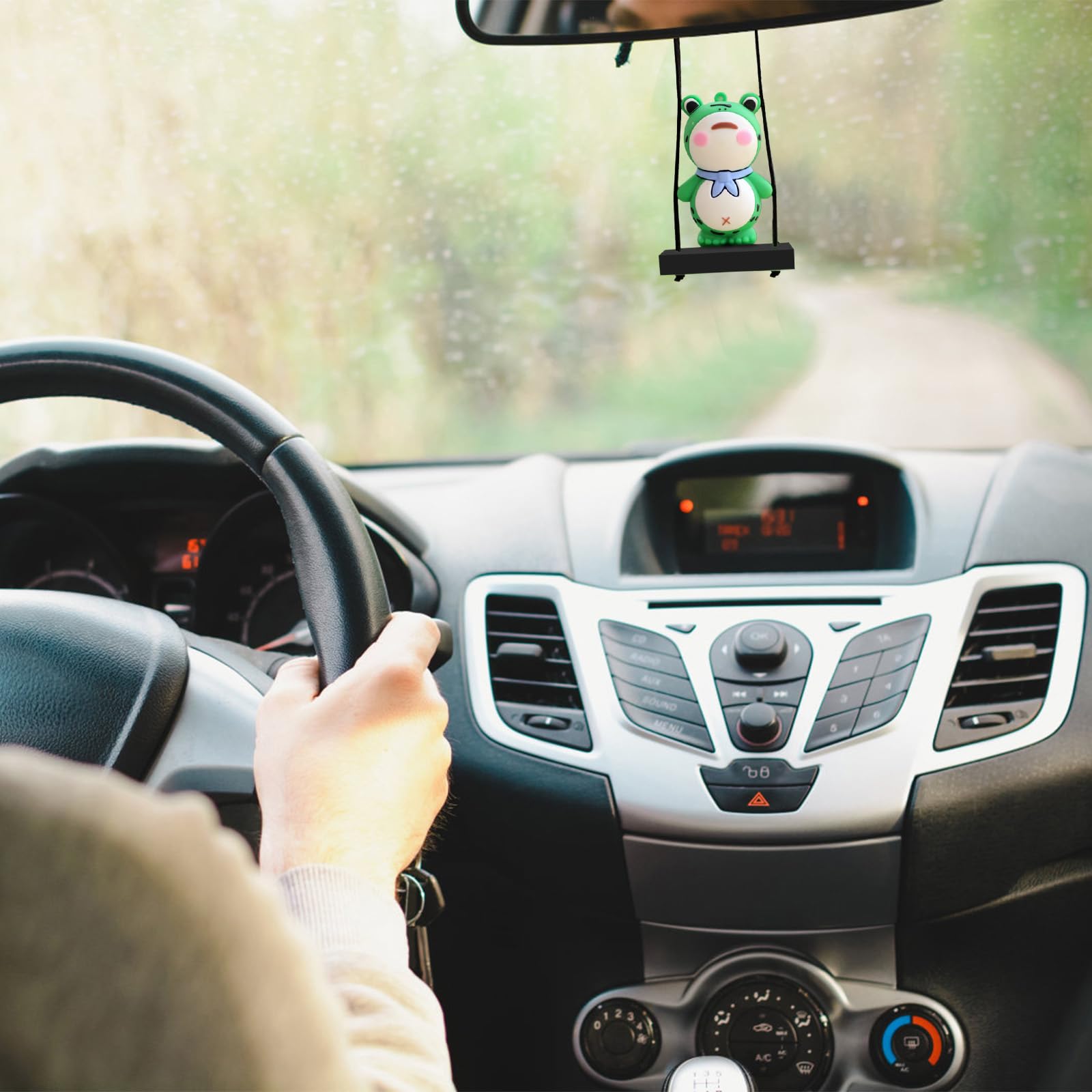 Rislobx 6 decorazioni per cruscotto dell'auto a fora di ucca