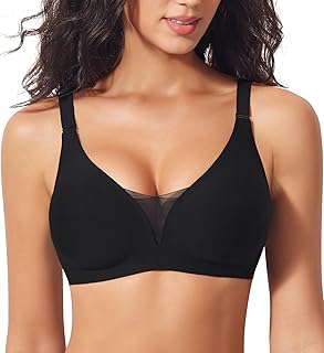 Gesponserte Anzeige – Modischer Mesh BH Damen Nahtloser BH Ohne Bügel Bequem BH Push Up Tiefem V-Ausschnitt Bügellos Soft ...