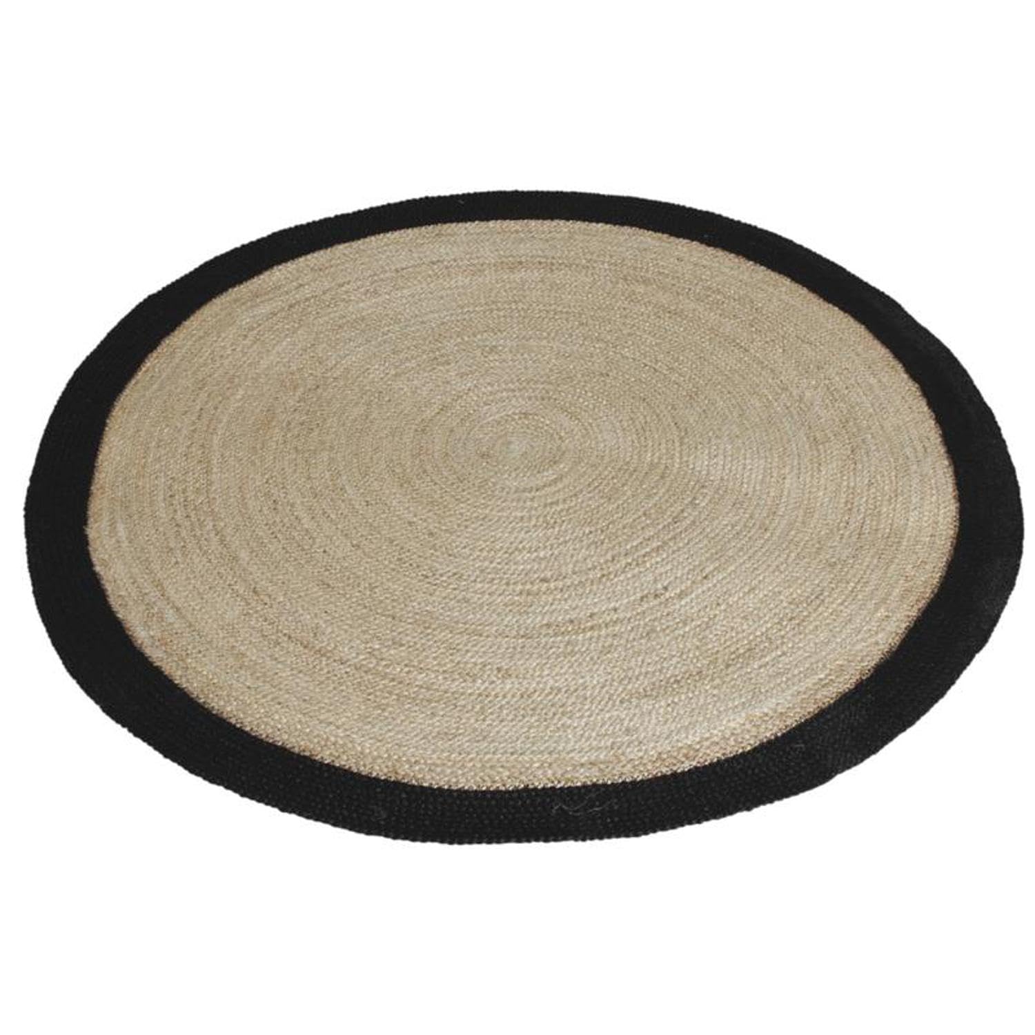 Tapis en jute naturelle Ø 120 cm pour une ambiance bohème chic au salon