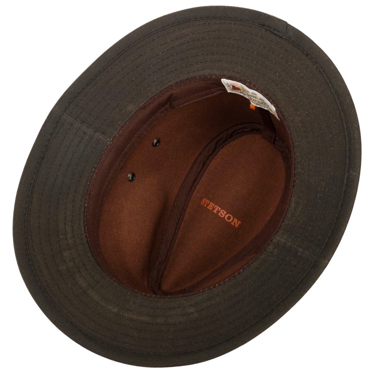 Stetson Avasun Chapeau Traveller Coton Cire Protection UV 40+ Bande en Tissu Unisexe Ete Hiver