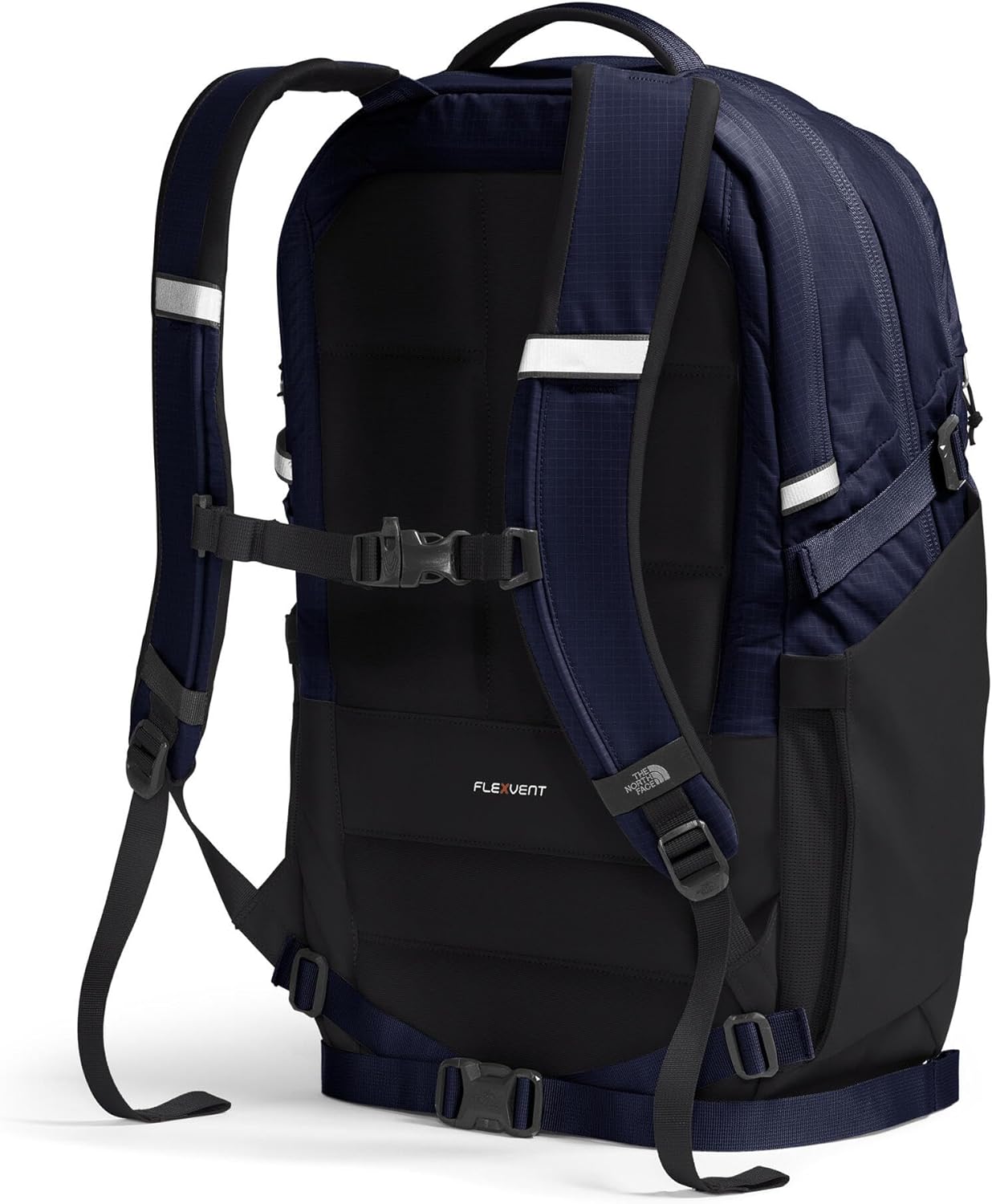 The North Face Router Everyday Laptop Backpack - Daypack, Water Repellent, Laptop Sleeve, Reflective Details, TNF Navy/TNF Black-NPF, One Size