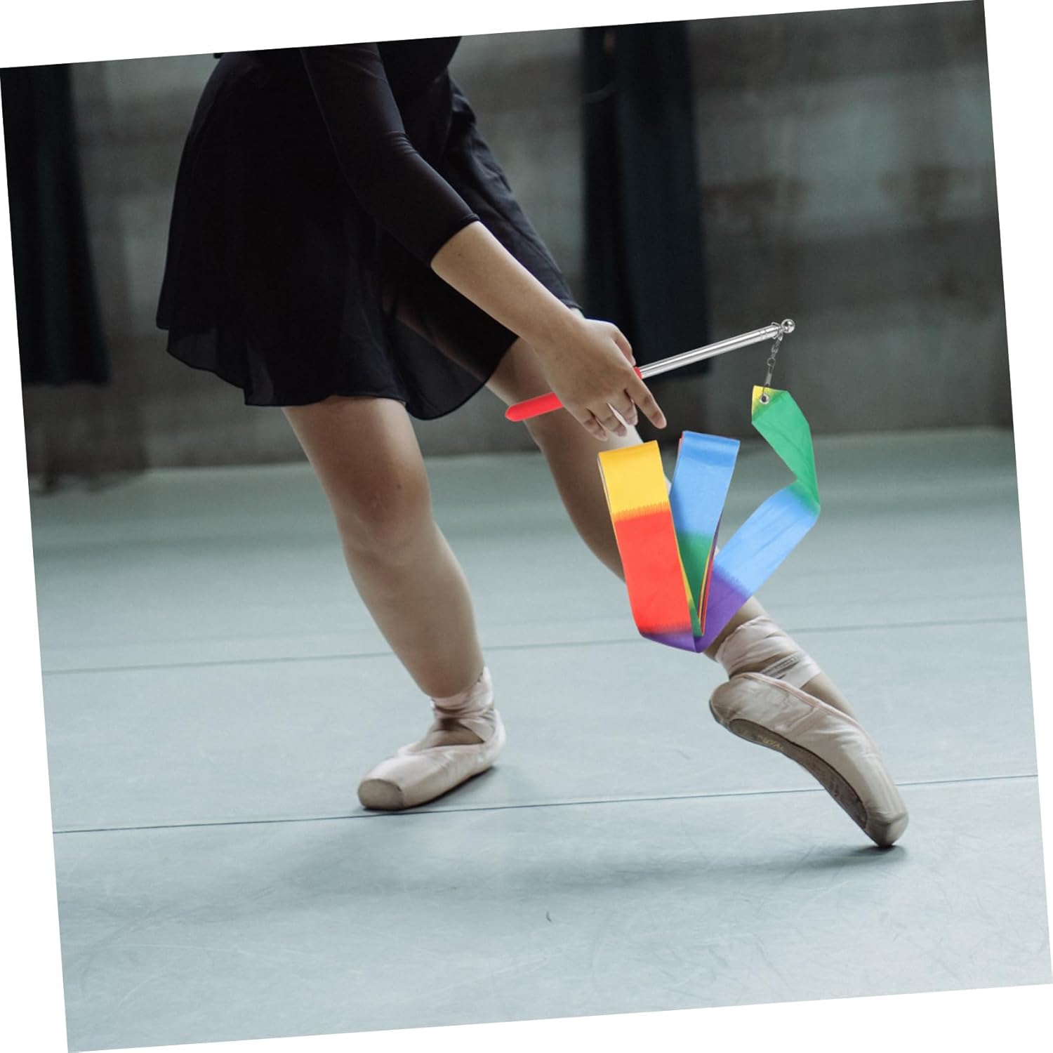 Mikikit Dancing Ribbon Dance Ribbon Dancer Ribbon Streamers for Dance Gymnastics Ribbons Dance Equipment