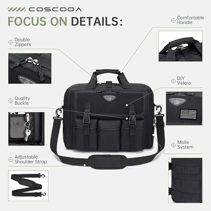 Mochila táctica para portátil de 15.6/17.3 pulgadas miniatura 5