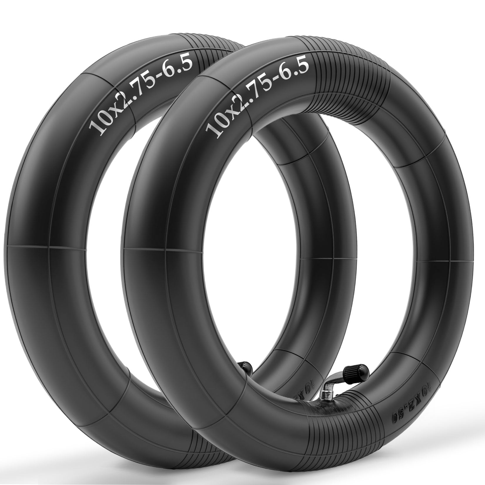 Felixstory 2Pcs 10 x 2.75 10 Inch Scooter Inner Tube, Compatible with 10 x 2.70-6.5 70/65-6.5 255 x 70 Tyres, Suitable for Smartgyro Speedway v2 v3, Dualtron 3 and Other Electric Scooters
