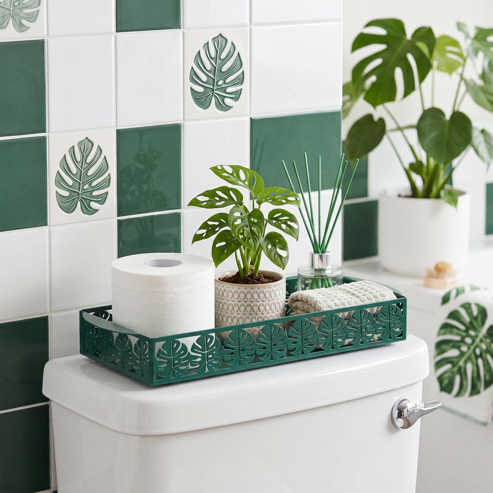 Christmas Tree Toilet Paper Basket Toilet Tank Paper Holder — Amazon image 11