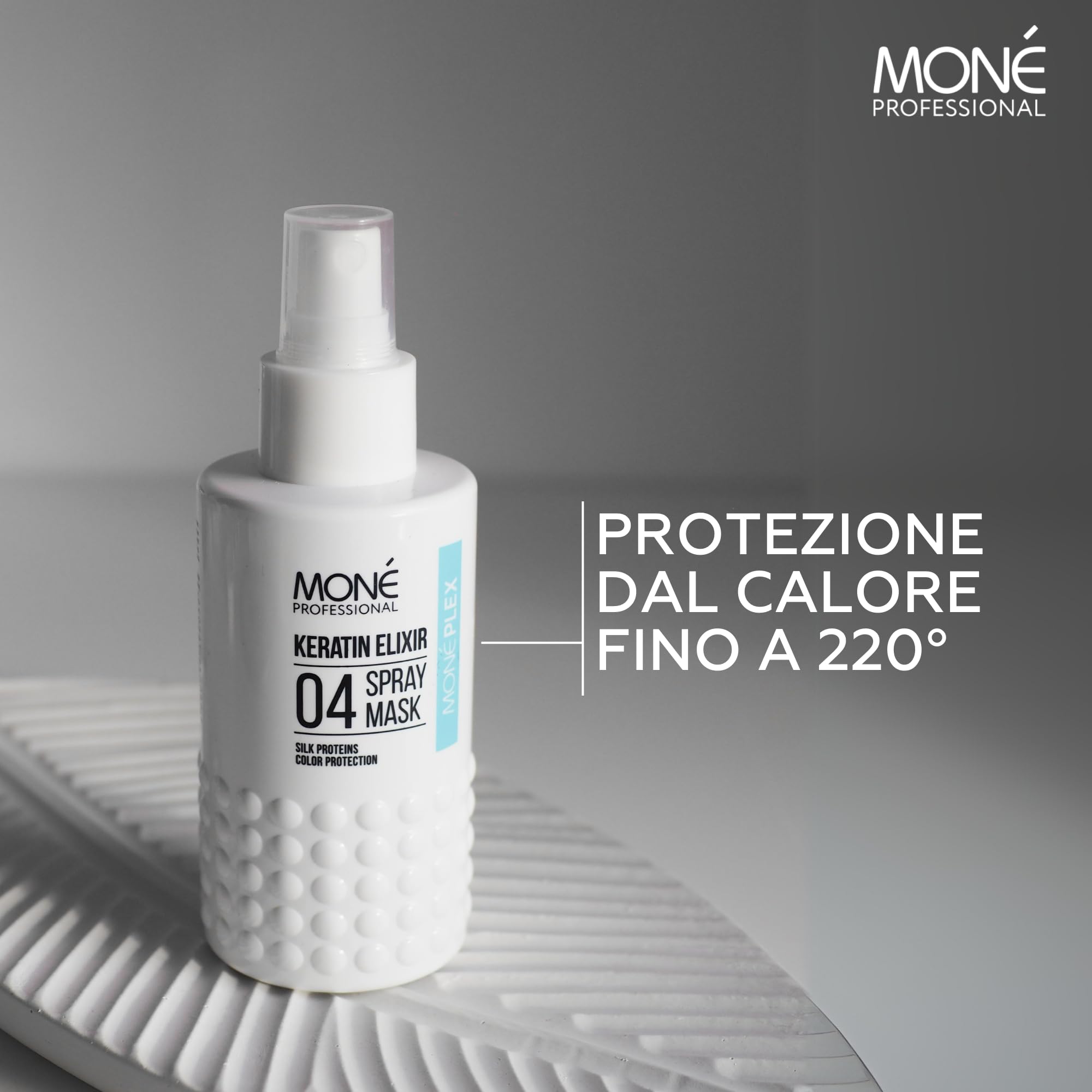MONÉ Professional Sparkling Shine Shampoo + Dopo Shampoo + Spray per la cura senza risciacquo 10 in 1 con protezione termica fino a 220° (300ml, 300ml, 150ml)