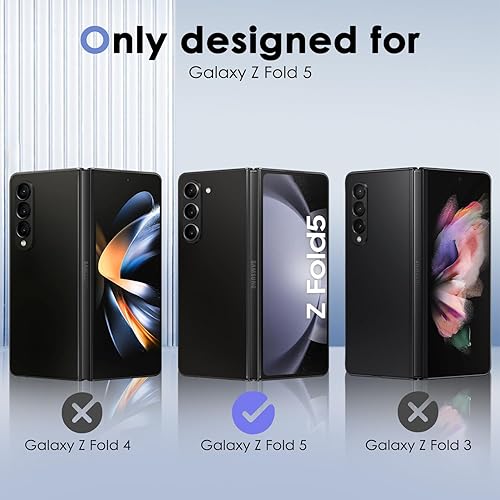 Miniatura 6 de Paquete de 2 protectores de pantalla para Samsung Galaxy Z Fold 5, protector de pantalla de privacidad 9H para Galaxy Z Fold 5, protector de