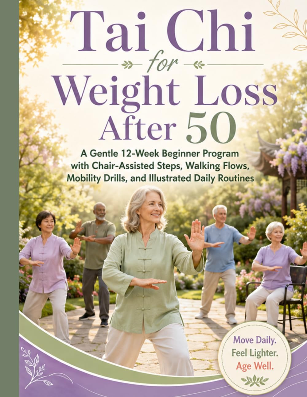Tai Chi for Weight Loss After 50: A Gentle 12-Week Beginner Program with Chair-Assisted Steps, Walking Flows, Mobility Drills, and Illustrated Daily Routines
