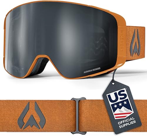 Wildhorn Pipeline - Gafas de esquí con visión ancha antivaho, unisex, cilíndricas, para snowboard