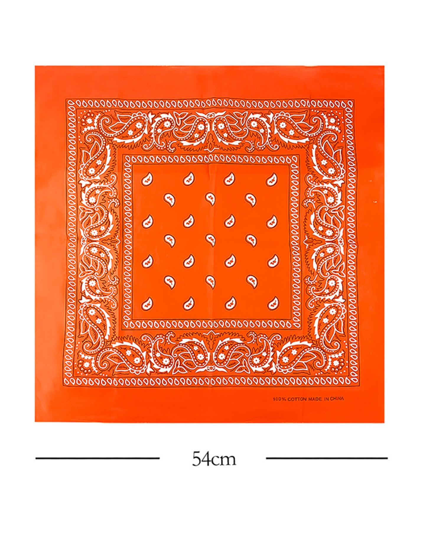 JOPHY & CO. 100% algodón BANDANA SET 3/5/10 para Mujeres Hombres Niños Unisex Único y/o Paisley Pattern COD. A644 - 4