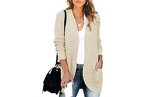 KIRUNDO Winter Clothes Women 2022 Long Sleeve Loose Chunky Waffle Cardigan