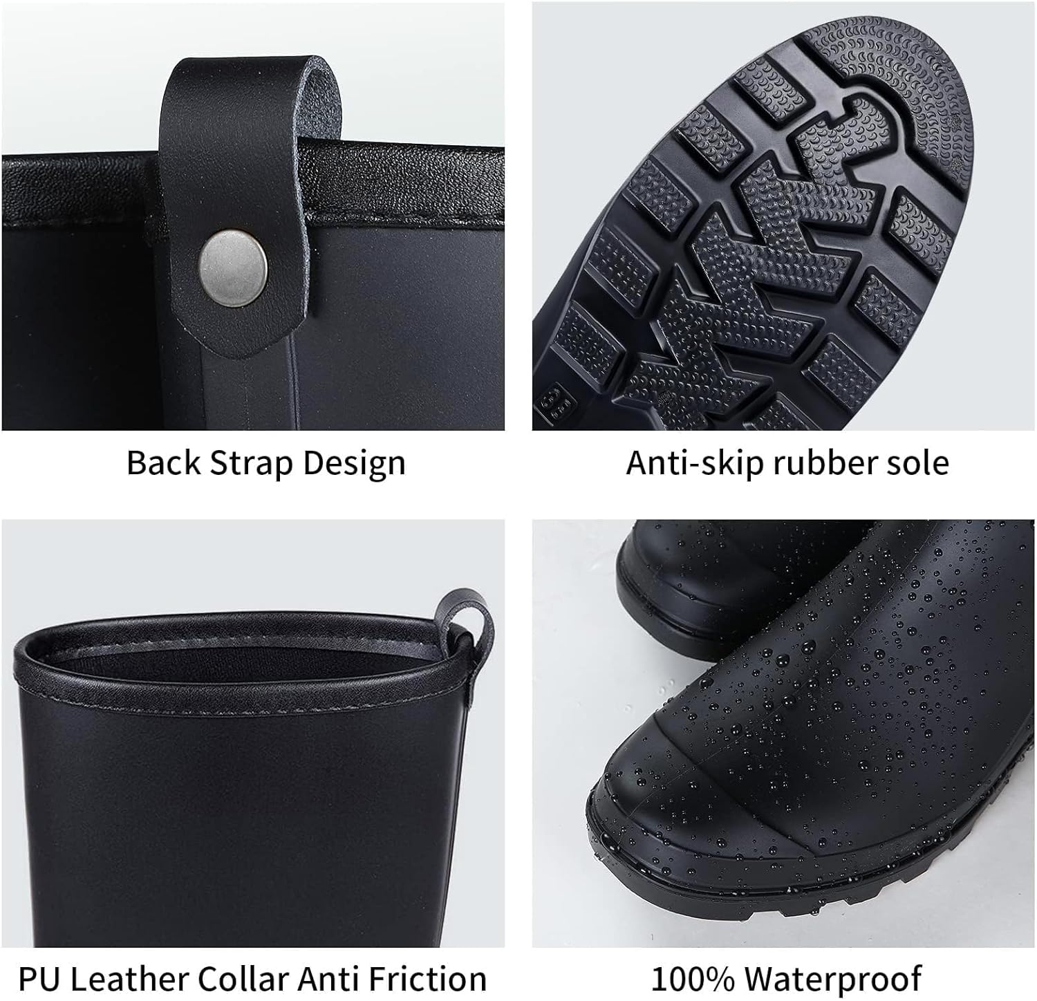 Asgard Women's Mid Calf Waterproof Rain Boots - Image 4