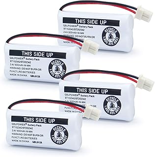 QBLPOWER BT162342 BT262342 Battery Compatible with BT183342 BT283342 BT166342 BT266342 CS6114 CS6419 CS6719 EL52300 CL80111 Cordless Phone (Pack of 4)
