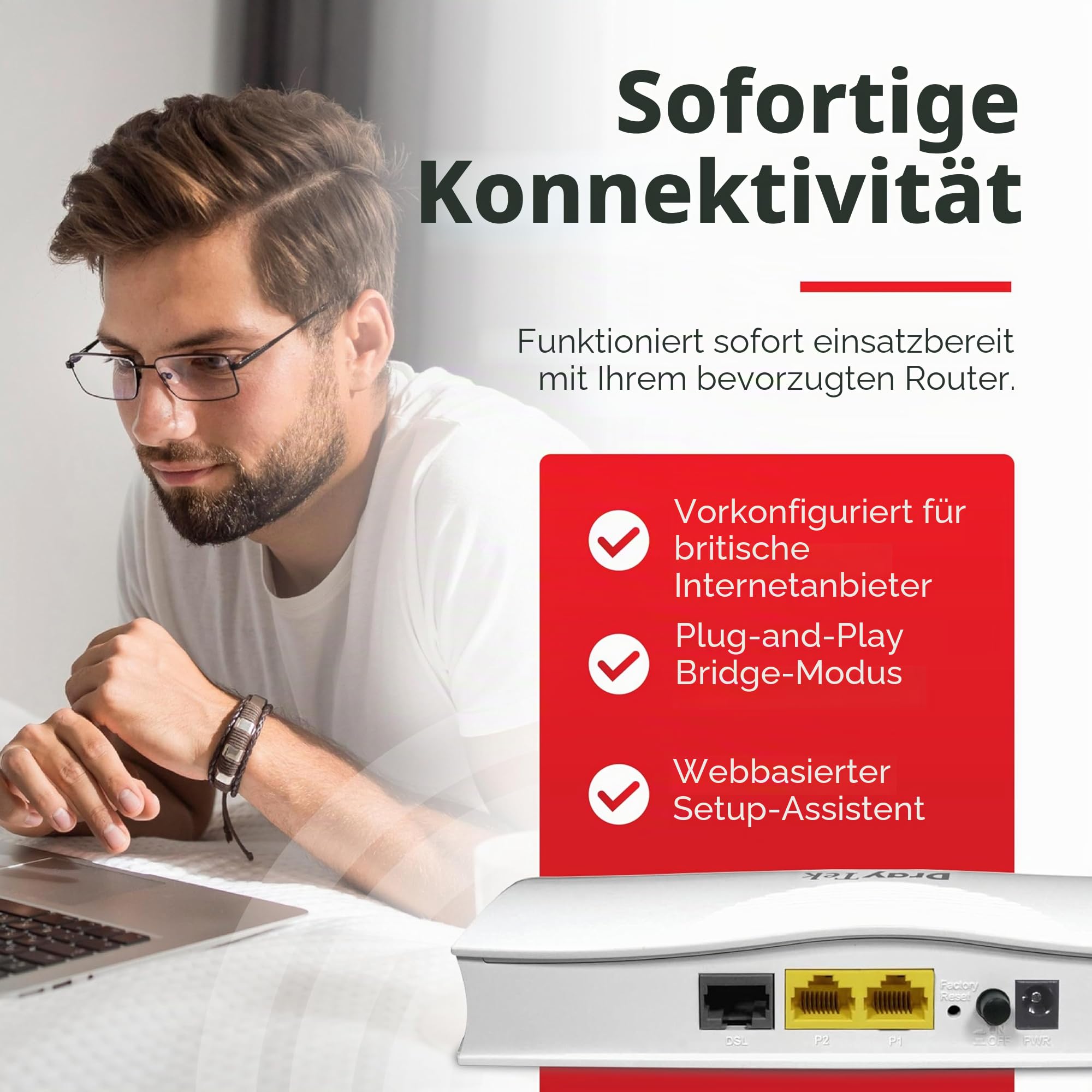 Draytek Vigor167 Modem 30000 Kbit/s (vdsl2 & Adsl2+ To Ethernet Modem/bridge)