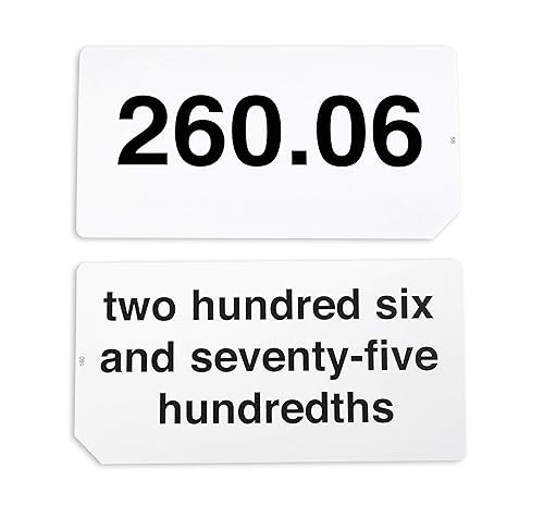 Miniatura 5 de Learning Advantage 8658 Tarjetas didácticas decimales