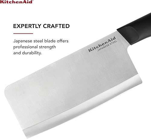 Miniatura 2 de KitchenAid Cuchillo de carnicero clásico con cubierta de hoja de ajuste personalizado, 6 pulgadas, cuchillo de cocina afilado, hoja de acero