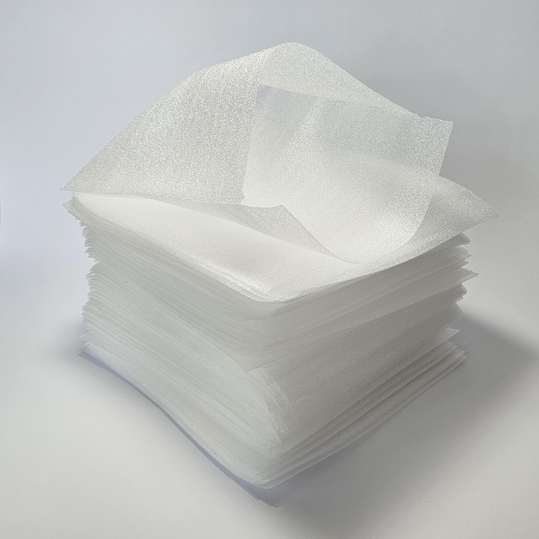 KEILEOHO 150 Stk 30 x 30 cm Verpackungsmaterial Schaumfolie, Schaumstoffverpackungen Schaumstoffbeutel Versand, Schaumstofffolie Verpackung für Verpackungen Umzüge Geschirr, Weiß