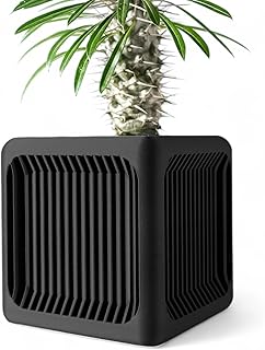 GridCore Modern Planter – Geometric Square Pot with Drainage – Tech-Insp...