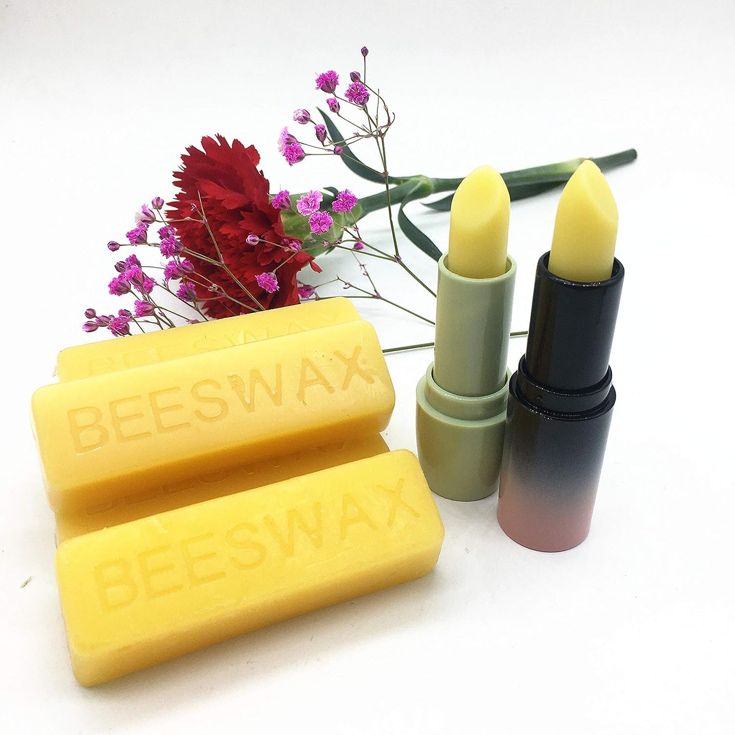 TooGet 36Pcs Yellow Beeswax Bars, Natural Beeswax Block Bees Wax Pure Bar Wax for Candle Making, Skincare, Furniture Polish, DIY Crafts - 40 OZ